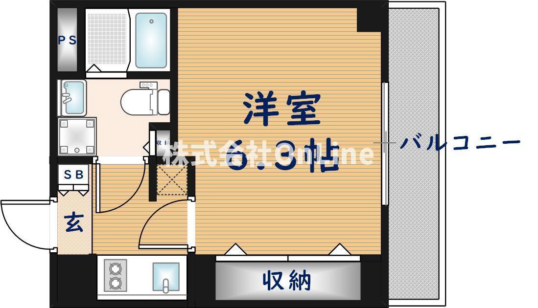 RITZSQUARESTREAMI(1K/2階)の間取り写真