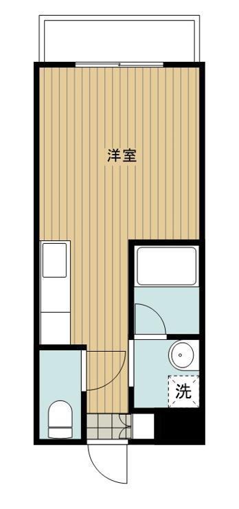 イエステーション大分駅南(ワンルーム/4階)の間取り写真