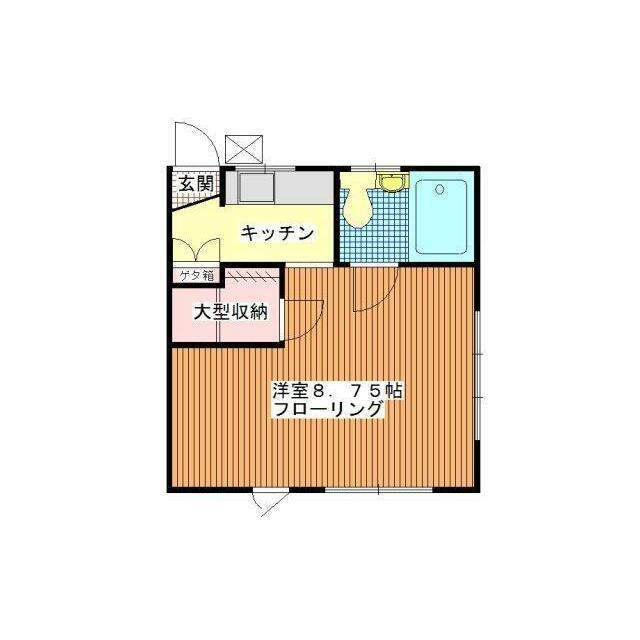 MKコーポ(1K/1階)の間取り写真
