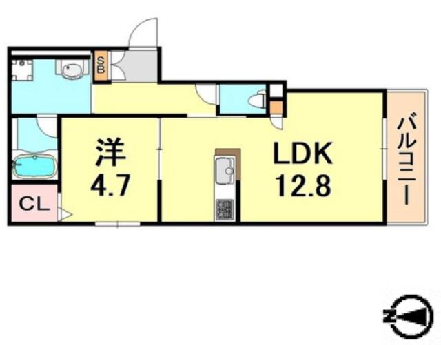 イリステージ(1LDK/2階)の間取り写真