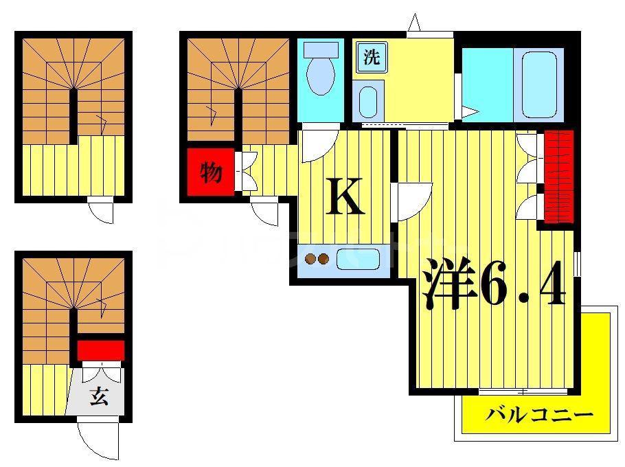 MICHIZAーNE(1K/1階)の間取り写真