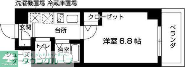レジディア中野富士見台(1K/6階)の間取り写真