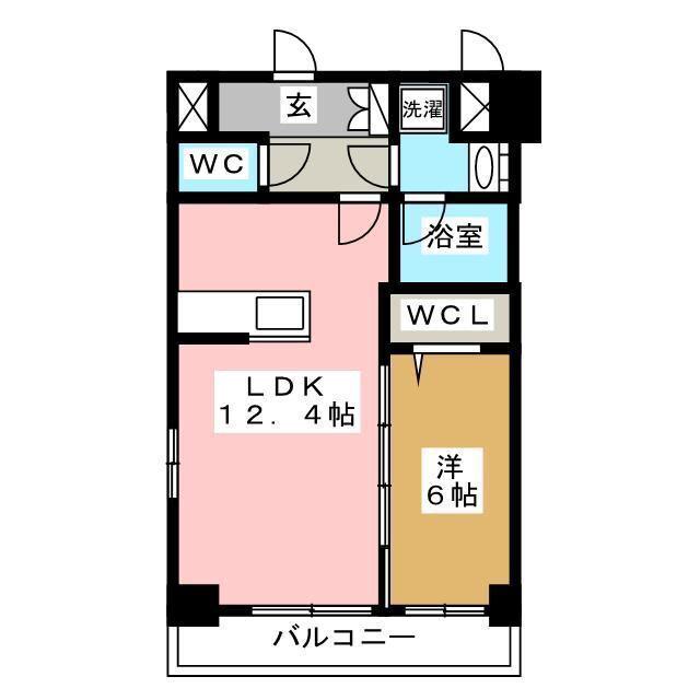 ヴィオラコート(1LDK/5階)の間取り写真
