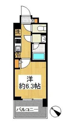 プロスタイルウェルス横浜天王町SHOKEN RESIDENCE(1K/1階)の間取り写真