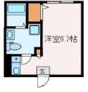 アイリス堀切(ワンルーム/1階)の間取り写真