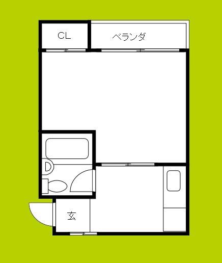 トクマスマンシヨン(1K/5階)の間取り写真