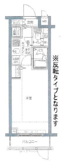 トーシンフェニックス五反田(1K/1階)の間取り写真