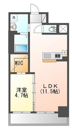 フェアモント千代田(1LDK/8階)の間取り写真