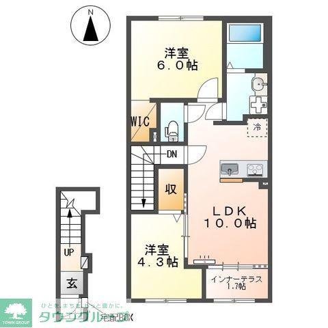 エテルナ(2LDK/2階)の間取り写真