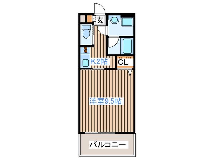 セグローラ八幡(1K/8階)の間取り写真