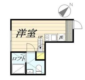 ベイルーム和田町(ワンルーム/2階)の間取り写真