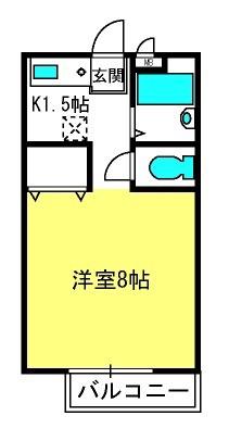 REDEAL大宮(1K/1階)の間取り写真