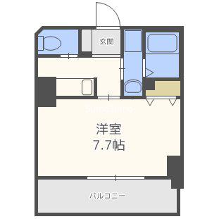 サムティ難波VIVO(1K/3階)の間取り写真