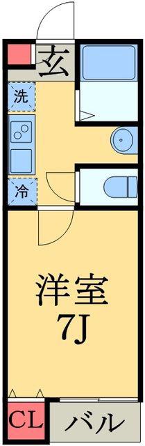 FARELO TUGA(1K/1階)の間取り写真