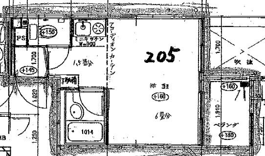 プチプルージュ(1K/3階)の間取り写真