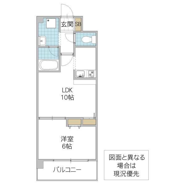 グランドパレスNS-10(1LDK/5階)の間取り写真