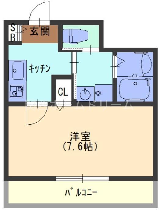 レヴィア(1K/3階)の間取り写真
