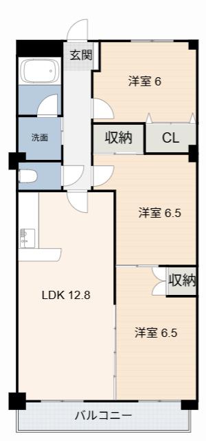 G・ハウスLAVIE(3LDK/4階)の間取り写真