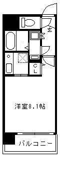 和光レジデンス薬院(1K/2階)の間取り写真
