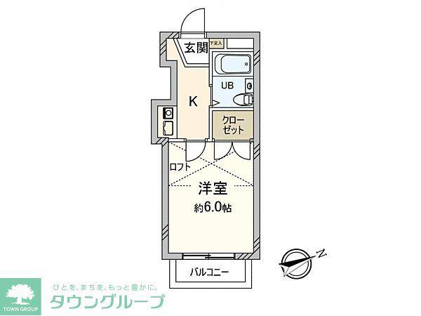 エクセルフォルム中野(1K/1階)の間取り写真