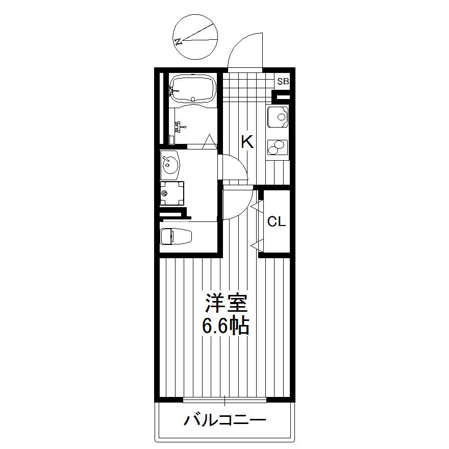 アニーズ下北沢(1K/3階)の間取り写真