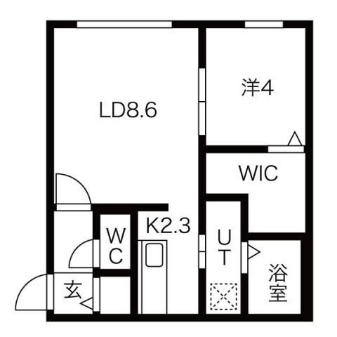 ELEANOR(1LDK/4階)の間取り写真