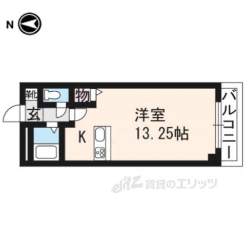 サンプラザ三越(1K/2階)の間取り写真