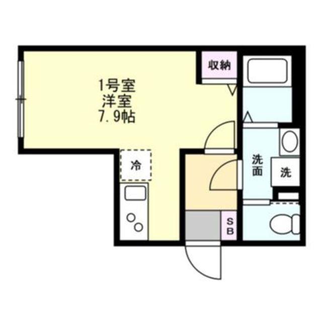 ベイルームステラ橋本(ワンルーム/3階)の間取り写真