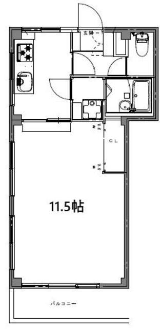 セントラルハイム(1K/5階)の間取り写真