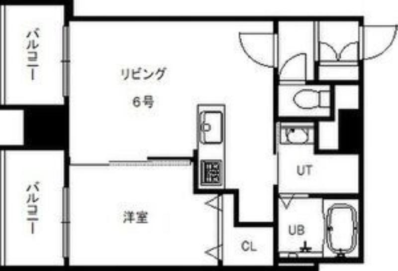 エクレール(1LDK/8階)の間取り写真