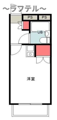 ブエナカーサ(ワンルーム/2階)の間取り写真
