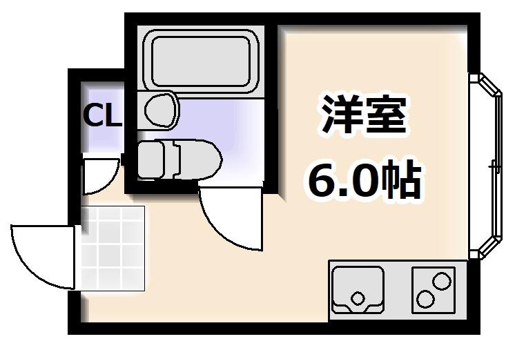 我孫子シャルマン(ワンルーム/2階)の間取り写真