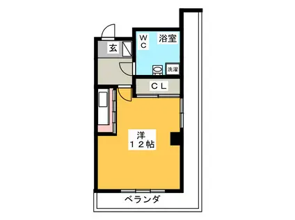 堀第5富岡ビル(ワンルーム/2階)の間取り写真