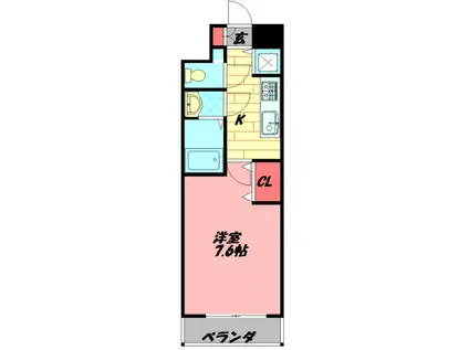 リアライズ門真本町(1K/3階)の間取り写真