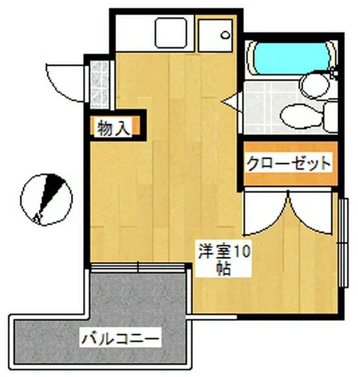 サンフラッツ稲毛 2階階 間取り