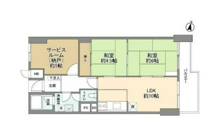 ニュー池尻マンション 5階階 間取り