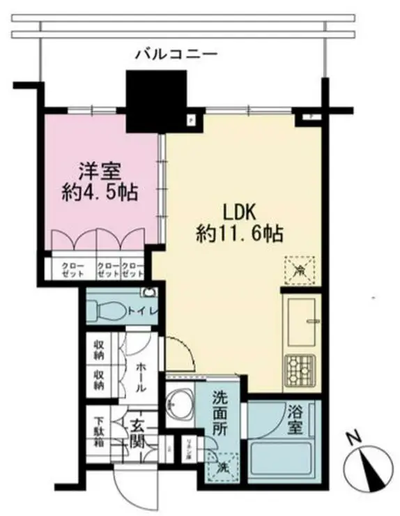 ブランズタワー芝浦 10階階 間取り