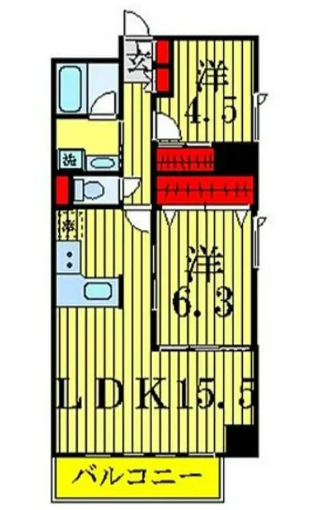 プライムアーバン町屋サウスコート 12階階 間取り