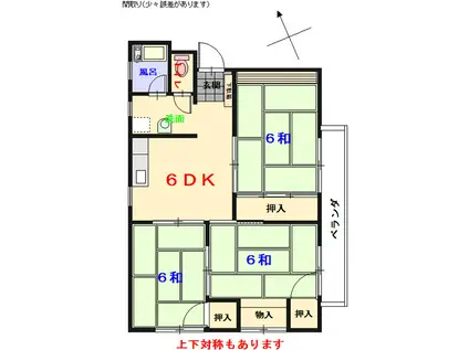 YAMAMOTOビル(3DK/3階)の間取り写真