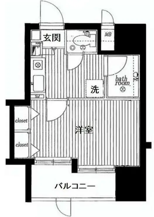 サンテミリオン東日本橋駅前 7階階 間取り