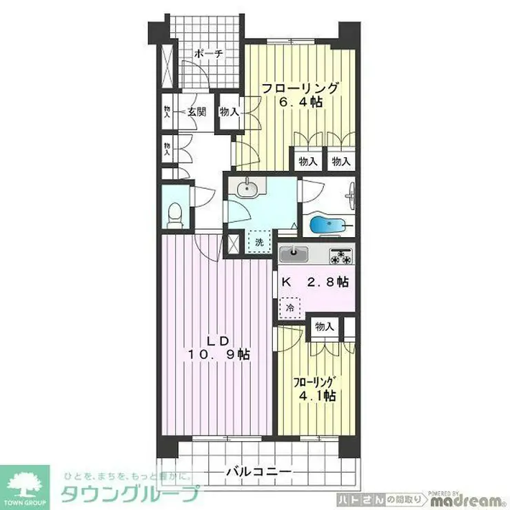 プライムメゾン武蔵野の杜 1階階 間取り