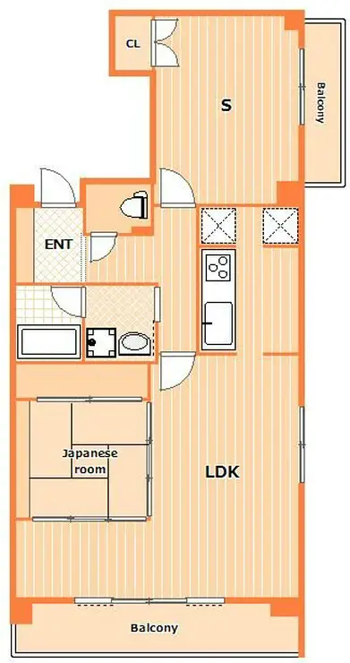 ウェルカーサ横浜関内 9階階 間取り