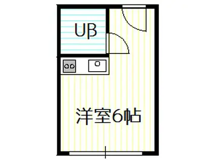 アークハイ(1K/6階)の間取り写真