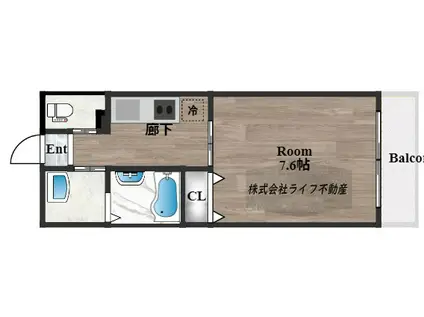 ARCENCIEL SQUARE FUKAEBASHI(1K/10階)の間取り写真