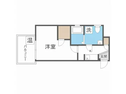 セレニテ日本橋EST(1K/11階)の間取り写真