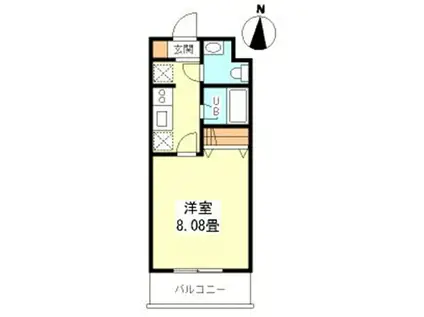 コンフォート西早稲田(1K/3階)の間取り写真