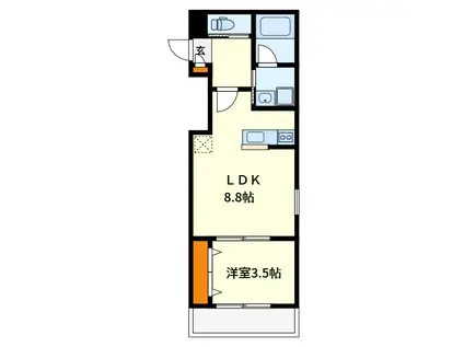 LE CIEL KAMISYAKUJII(1LDK/1階)の間取り写真