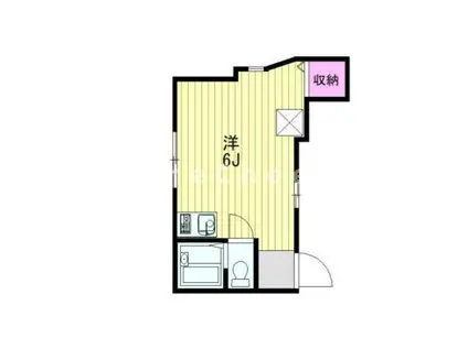 ドゥエル本蓮沼(ワンルーム/1階)の間取り写真