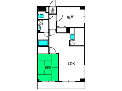 ファースターホームズ(1SLDK/2階)の間取り写真