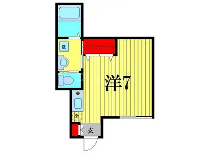 メゾン・ダンジェ篠崎(ワンルーム/1階)の間取り写真